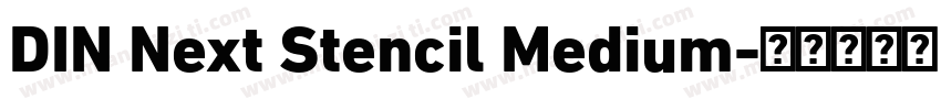 DIN Next Stencil Medium字体转换